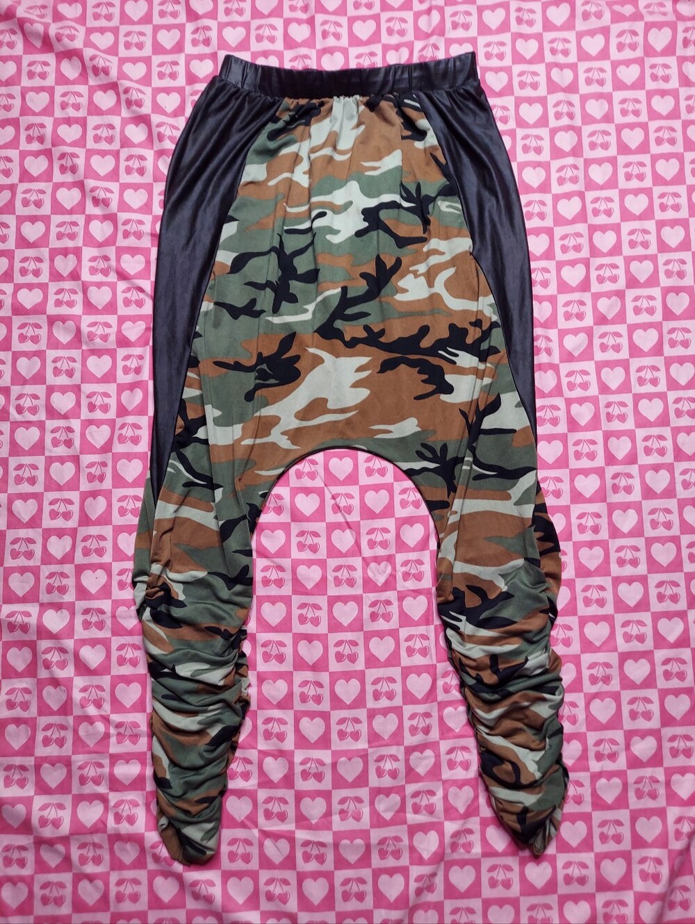 Camo Mc Hammer Style Pants Baggy Leggings